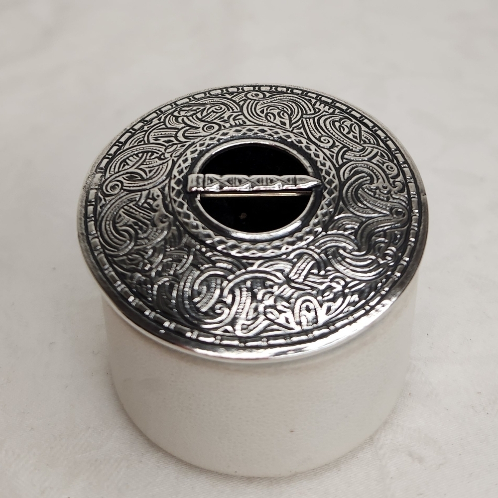 Snorre Silver Viking Serpent Pendant Brooch - Picture 2 of 10